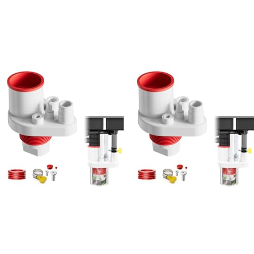 HASTHIP® Kitchen Drain Adapter Anti-backflow Valve Under Sink with Multi Adapters Universal Connector for Dishwasher Laundry Machine Sink 2PCS HASTHIP® Kitchen Drain Adapter Anti-backflow Valve Under Sink with Multi Adapters Universal Connector for Dishwasher Laundry Machine Sink 2PCS